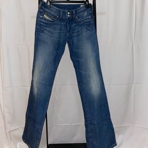 Diesel Low Rise Boot Cut Jeans